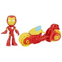 Spidey and his amazing friends Iron Man And Motorcycle Figure