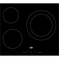 Beko Table de cuisson vitrocéramique HIC63402T 58 cm 3 feux