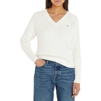tommy-hilfiger-co-cable-v-neck-sweater