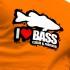 Kruskis Camiseta de manga curta I Love Bass
