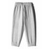 adidas Essentials Linear Brushed Grey Boy Long Pants
