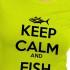 Kruskis Camiseta de manga curta Keep Calm And Fish