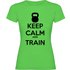Kruskis Camiseta de manga curta Keep Calm And Train