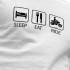 Kruskis Camiseta de manga corta Sleep Eat And Ride