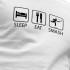 Kruskis Sleep Eat And Smash T-shirt Met Korte Mouwen