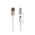 KSIX Data Charger 2in1 Micro USB Lightning Adaptater