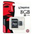 Kingston Micro SD Class 4 8 GB + SD Προσαρμογέας Μνήμη Κάρτα