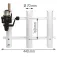 Plastimo Bulkhead Mount Storage Rack For 1 Rod