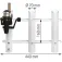 Plastimo 3 Rods Bulkhead Mount Rod Holder