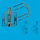 Glomex Pipe Mounting Bracket 22 to 80 mm