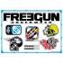 Freegun By Shot Klistermærker Ticker Camo