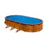 Gre pools Pacific Steel Wood Aspect Pool 730x375x120 Cm