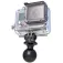 Ram mounts Custom Adapter action camera support