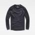 G-Star Bonded Relaxed Ribbed Neck Honey Comb Long Sleeve T-Shirt