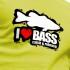 Kruskis Camiseta de manga curta I Love Bass
