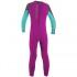 O´neill wetsuits Rygg Zip Suit Girl Toddler Reactor II 2 mm