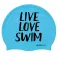 Buddyswim Live Love Swim Silicone swimming cap