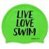 Buddyswim Touca Natação Live Love Swim Silicone