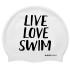 Buddyswim Live Love Swim Silicone Плавательная Шапочка