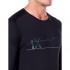 Icebreaker 200 Oasis Deluxe Raglan Crew Single Line Ski Merino Long Sleeve T-Shirt