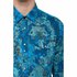 Replay Printed Cotton Dobby Lange Mouwen Overhemd