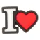 Jibbitz Spillo I Heart