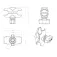 Ram mounts Braç de pivot únic Double Socket Arm B Size