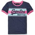 Superdry Vintage Logo Ringer Infill T-shirt med korta ärmar