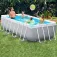 Intex Piscine Prisma Frame Rectangular Above Ground With Filter