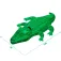 Intex Crocodile Gonflable & 1 Poignée