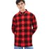 Lacoste Live Boxy Fit Check Flannel Long Sleeve Shirt