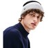 Lacoste Contrast Striped Ribbed Wool Beanie