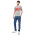 Calvin klein jeans Slim Monogram Logo kortarmet t-skjorte