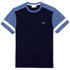 Lacoste Crew Neck Color Block Sleeves Cotton Short Sleeve T-Shirt