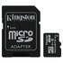 Kingston Temperature Micro SD Class 1 8 GB+SD Adapter Pamięć Trzon Czapki