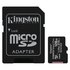Kingston Canvas Select Plus Micro SD Class 10 128GB+SD Sovitin Muisti Kortti