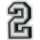 Jibbitz B&W 数字2