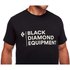 Black diamond Stacked Logo T-shirt met korte mouwen