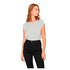 Vero moda Ava Plain Rebec Stripe Kurzarm T-Shirt