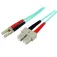 Startech 10 GB Aqua Fiber Patchkabel LC/SC 2m