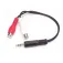 Startech Cable Àudio estèreo a 2x RCA 15 cm 3.5 mm