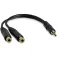 Startech Cable divisor estéreo de 6´´ 3.5 a 2x 3.5