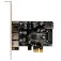 Startech 4端口 PCIe USB 3.0 卡 - 3+1