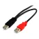 Startech USB Y for External Hard Drive cable 1.8m