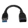 Startech Câble Câble d´extension USB 3.0 noir A vers A 15 cm