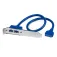 Startech 2-portars USB-honplattadapter 3 A