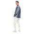 Lacoste Camisa Manga Larga Mismatched Striped Relaxed Fit Cotton