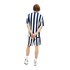 Lacoste Live Badge Striped Short Sleeve T-Shirt