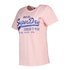 Superdry Vintage Logo Glitter Embossed T-shirt med korta ärmar
