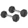 Olive Rubber Hex 4kg dumbbell 2 units